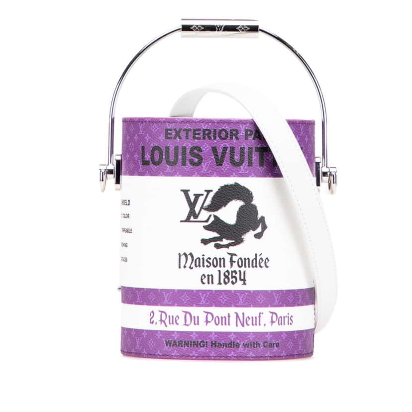 Louis Vuitton Monogram Paint Can Purple Canvas Good condition - Front View