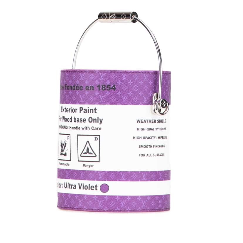 Louis Vuitton Monogram Paint Can Purple Canvas Good condition - Back View