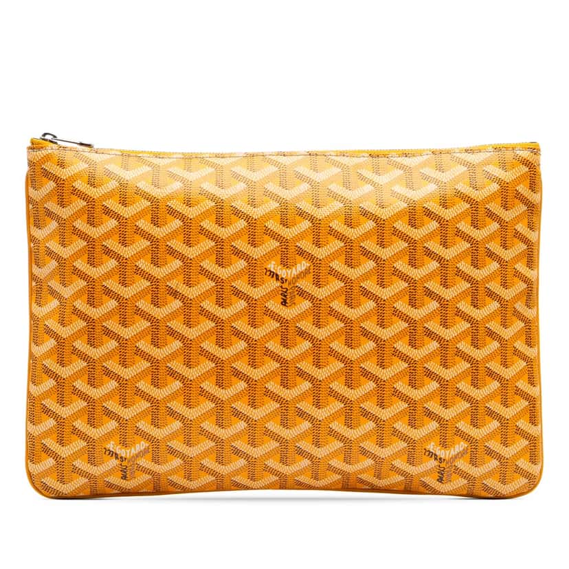 Goyard Goyardine Senat MM Yellow Canvas Good condition - Front View