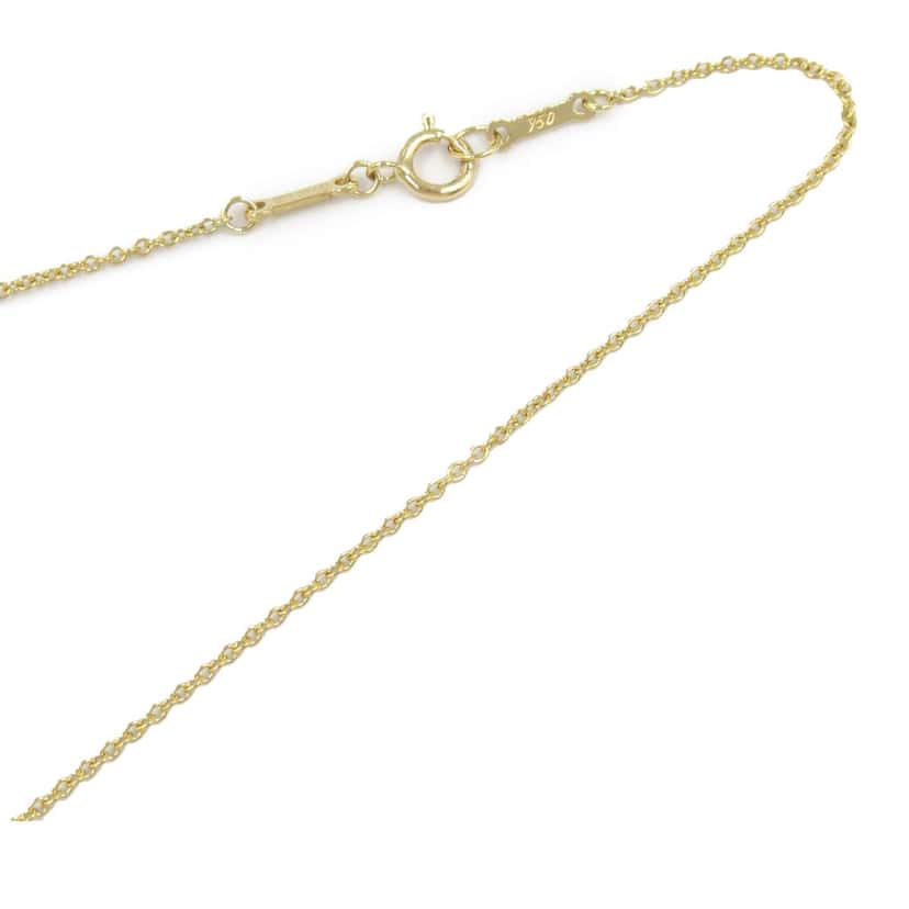 Tiffany & Co 18K Yellow Gold Small Elsa Peretti Open Heart Pendant Necklace Gold Gold Good condition - Model View