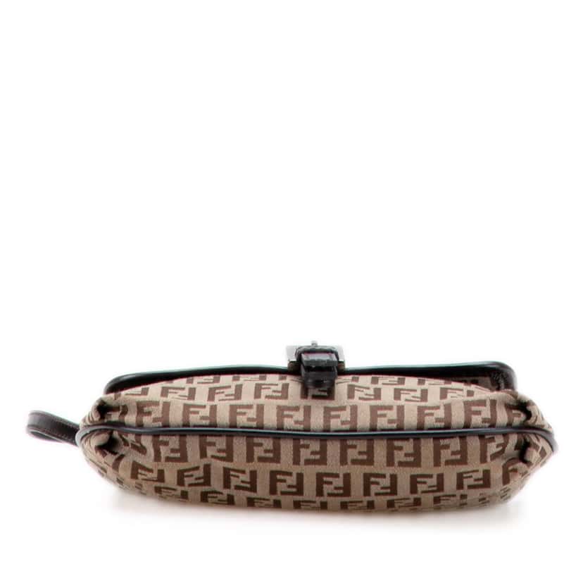Fendi Zucchino Canvas Crossbody Brown Canvas Good condition - Inside View