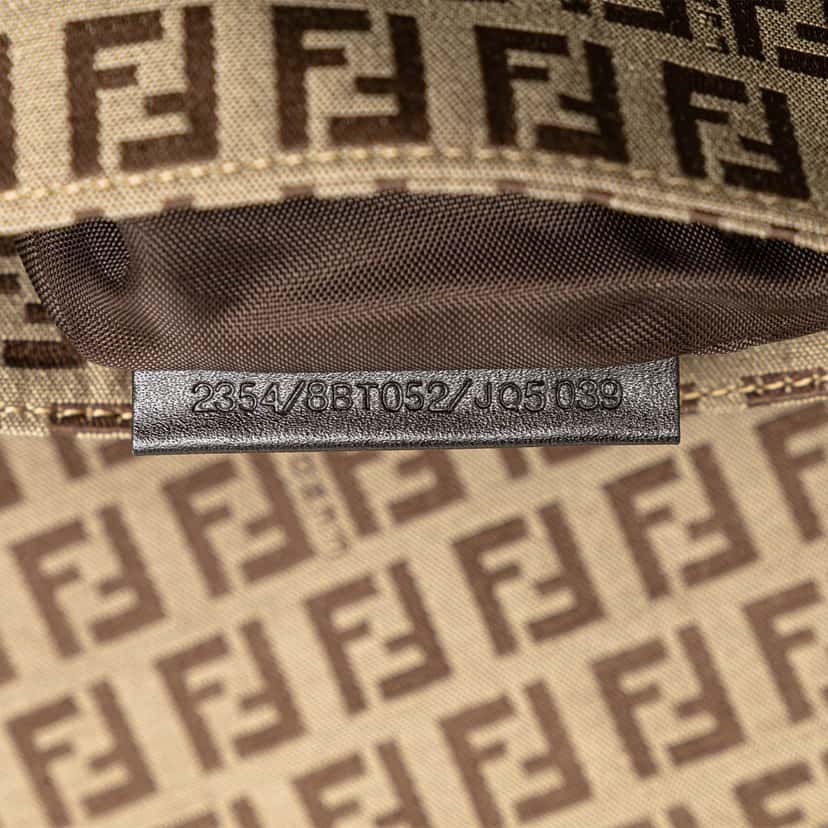 Fendi Zucchino Canvas Crossbody Brown Canvas Good condition - Box View