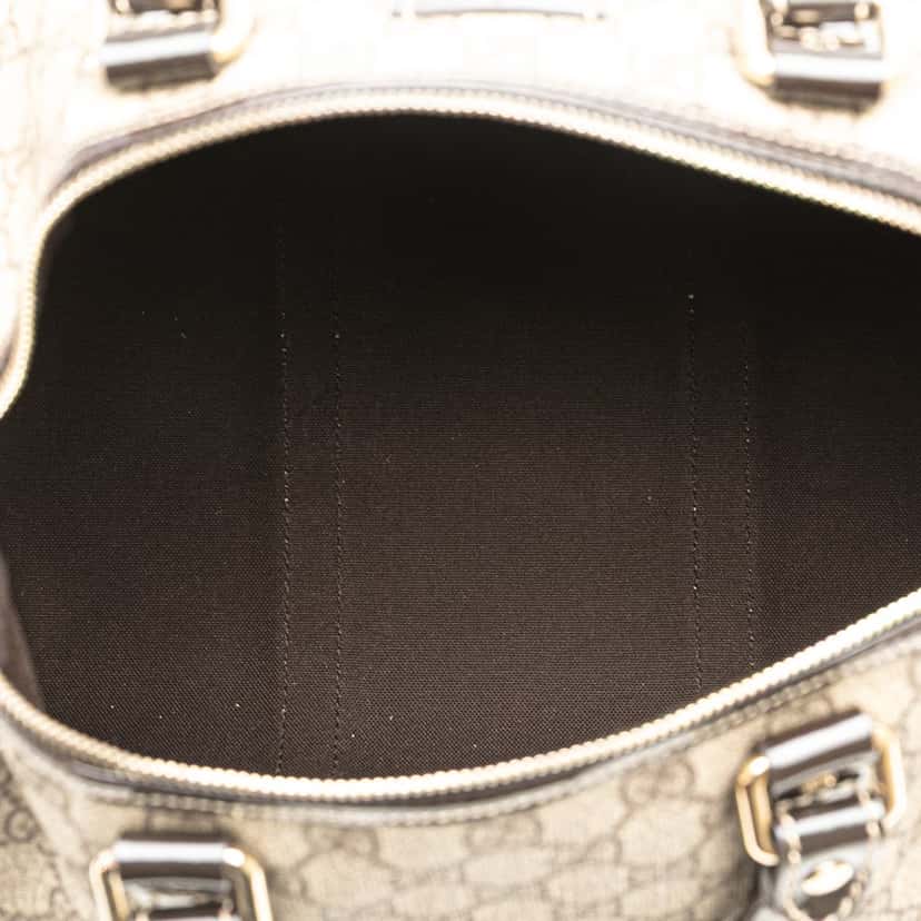 Gucci GG Supreme Joy Boston Brown Canvas Good condition - Model View