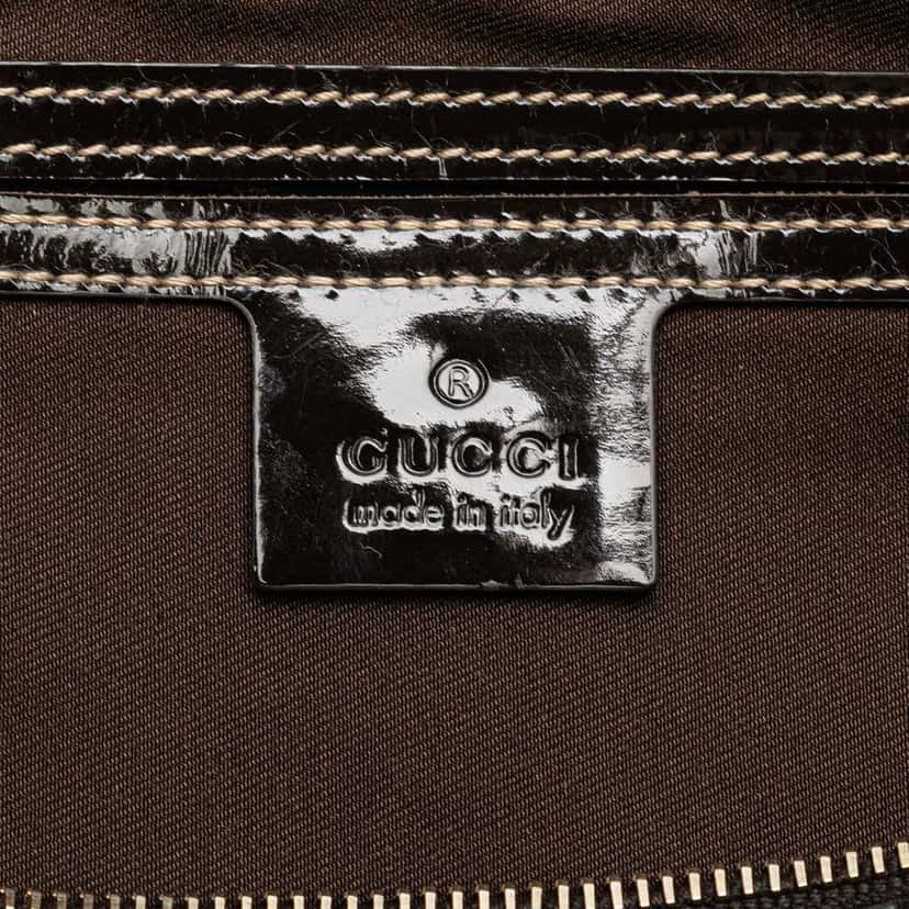 Gucci GG Supreme Joy Boston Brown Canvas Good condition - Box View