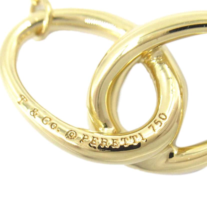 Tiffany & Co 18K Yellow Gold Elsa Peretti Double Loop Necklace Gold Gold Good condition - Model View