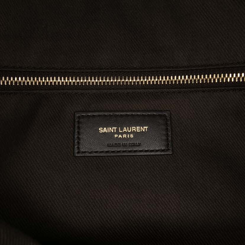 Saint Laurent Coated Canvas Le Monogramme Shoulder Bag Brown Canvas Good condition - Box View