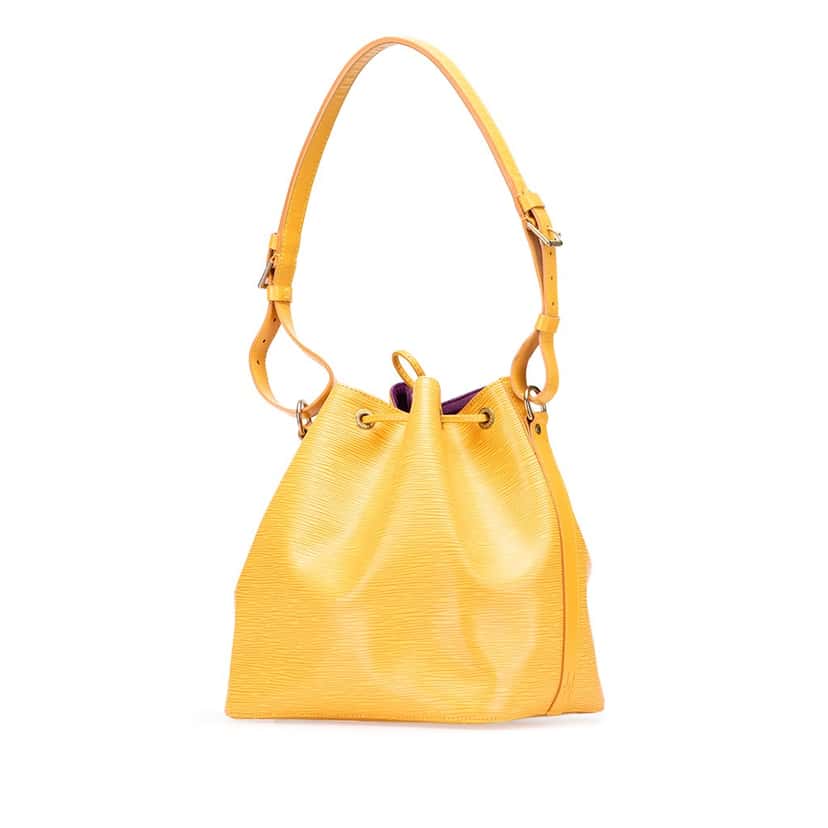 Louis Vuitton Epi Petit Noe Yellow Leather Good condition - Back View