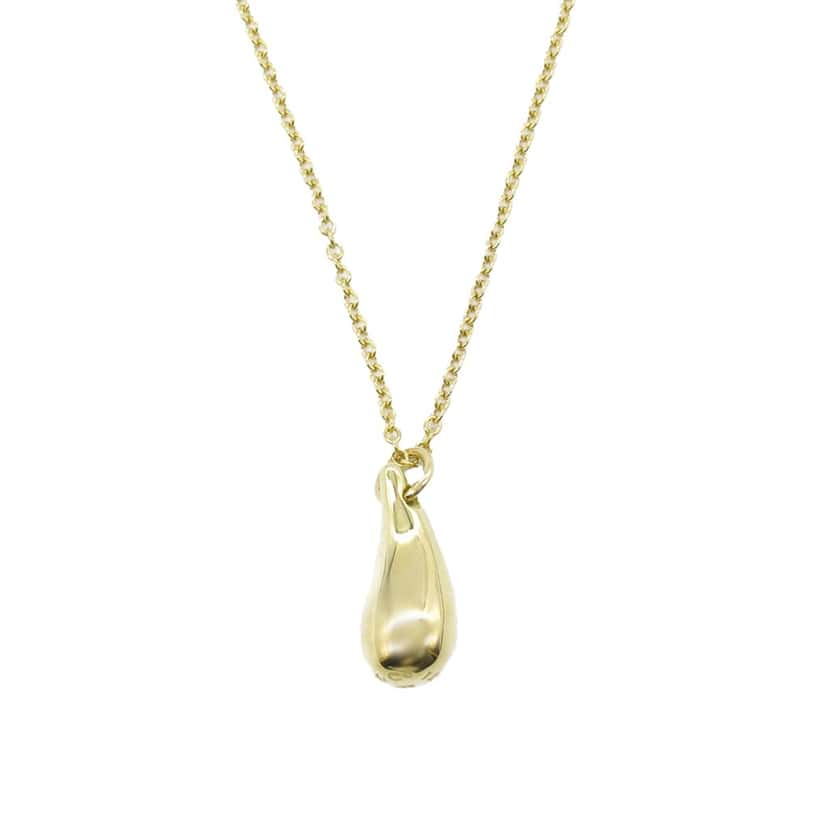 Tiffany & Co 18K Yellow Gold Elsa Peretti Teardrop Pendant Necklace Gold Gold Good condition - Front View