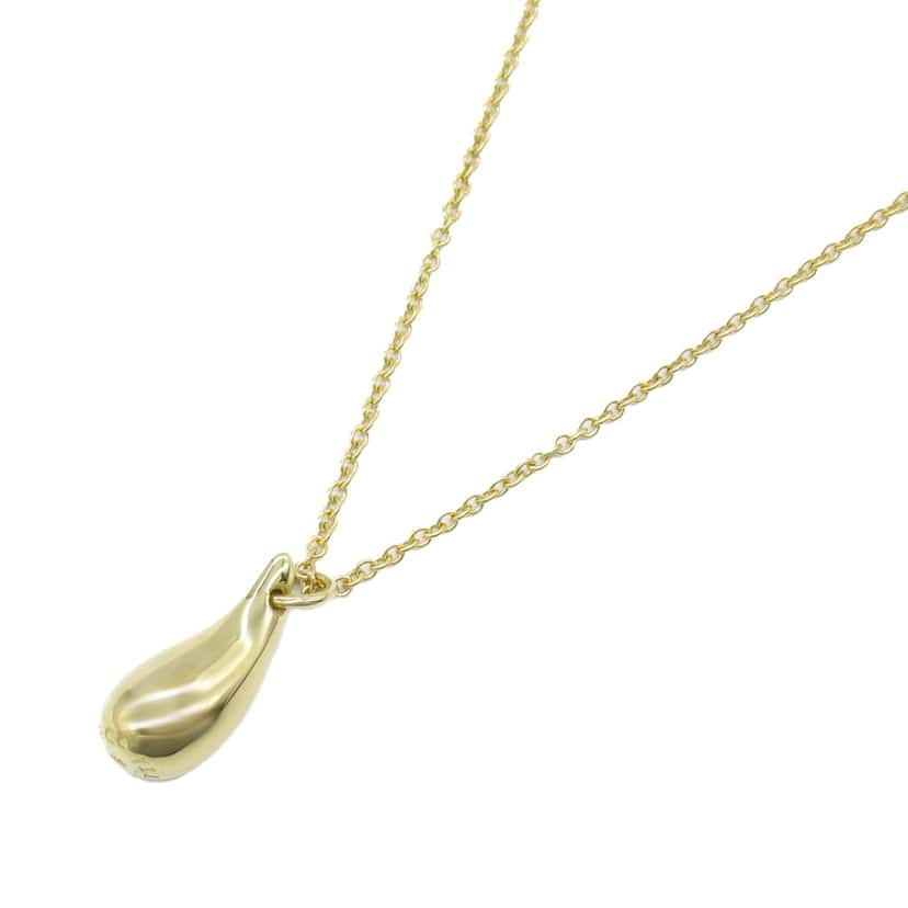 Tiffany & Co 18K Yellow Gold Elsa Peretti Teardrop Pendant Necklace Gold Gold Good condition - Back View
