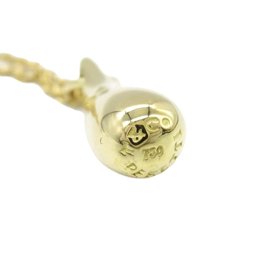 Tiffany & Co 18K Yellow Gold Elsa Peretti Teardrop Pendant Necklace Gold Gold Good condition - Inside View