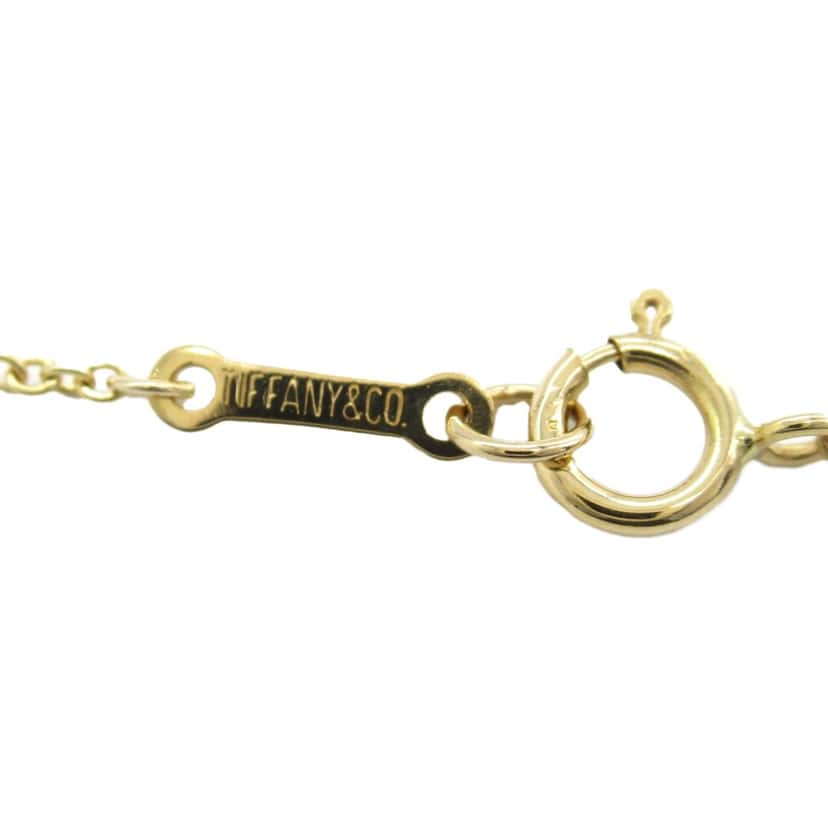 Tiffany & Co 18K Yellow Gold Elsa Peretti Teardrop Pendant Necklace Gold Gold Good condition - Model View