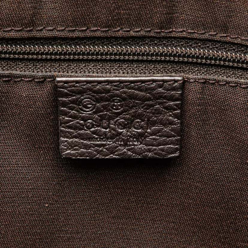 Gucci GG Crystal Abbey D Ring Tote Brown Canvas Good condition - Box View
