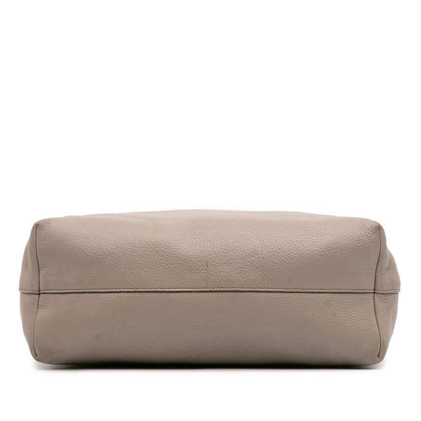 Prada Vitello Daino Open Convertible Tote Grey Leather Good condition - Inside View