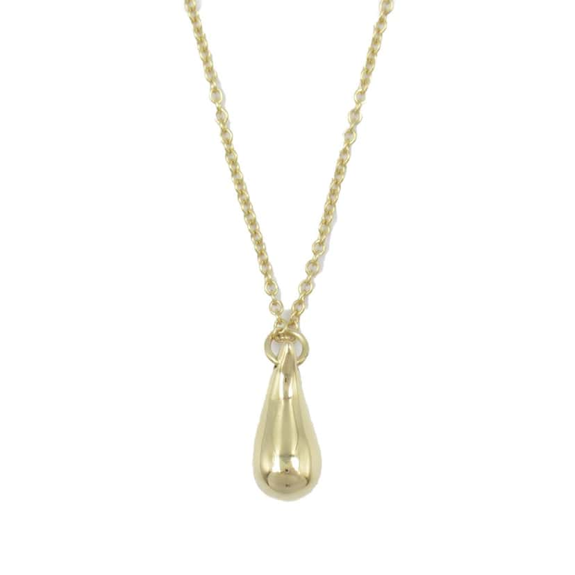 Tiffany & Co 18K Yellow Gold Elsa Peretti Teardrop Pendant Necklace Gold Gold Good condition - Back View