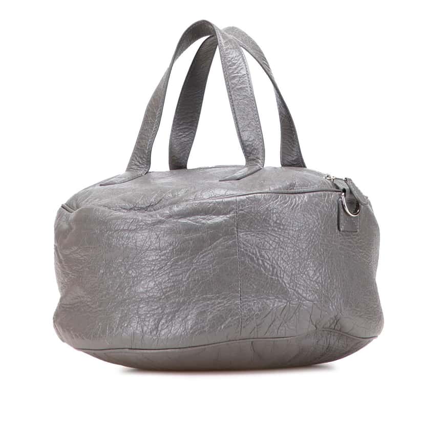 Balenciaga Leather Arena Air Hobo Grey Leather Good condition - Back View