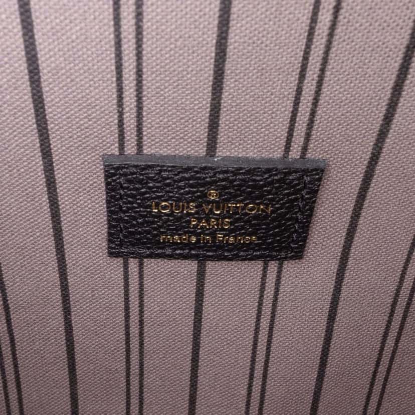 Louis Vuitton Monogram Empreinte Pochette Metis Black Leather Good condition - Box View