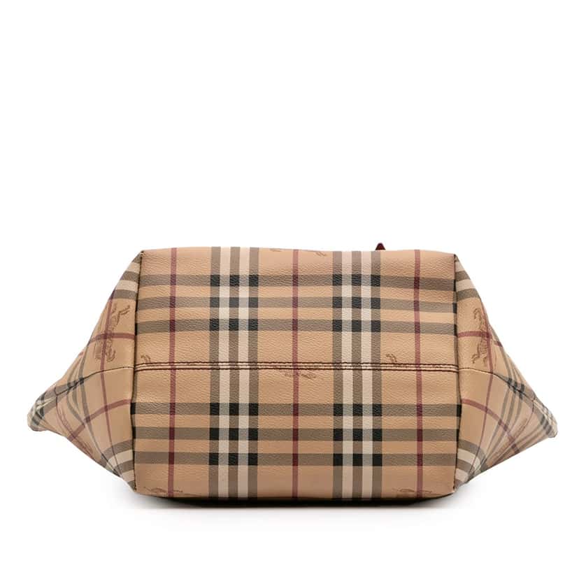 Burberry Small Haymarket Check Coated Canvas Salisbury Tote Brown Canvas Good condition - Inside View