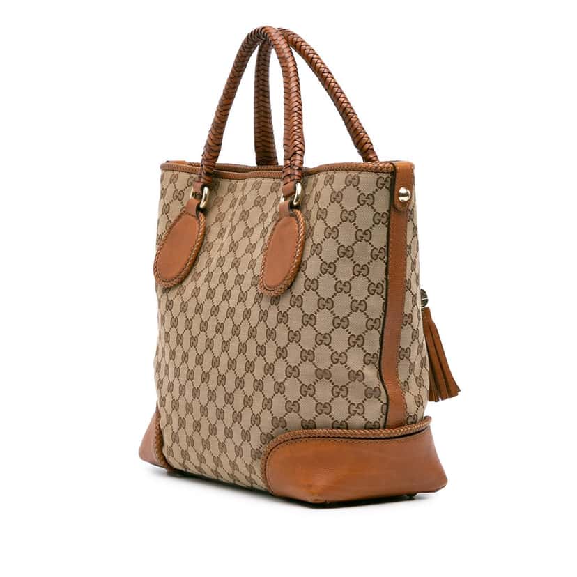 Gucci GG Canvas Marrakech Tote Brown Canvas Good condition - Back View
