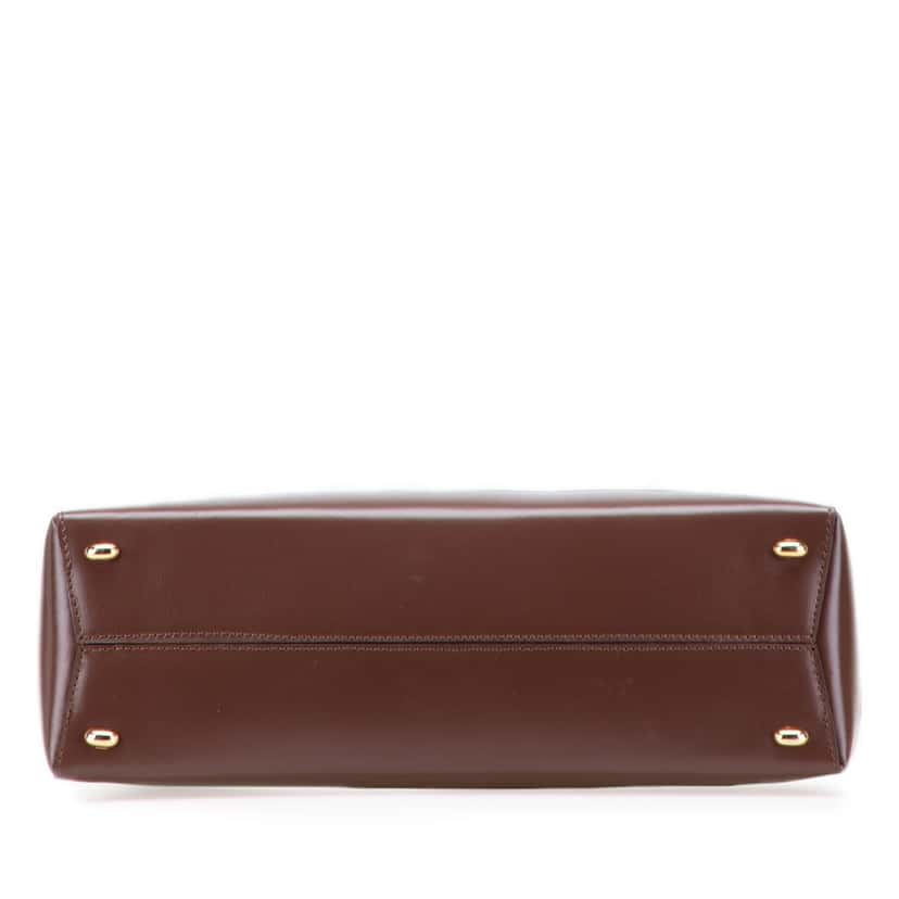 Celine Leather Shoulder Bag Brown Leather Good condition - Inside View