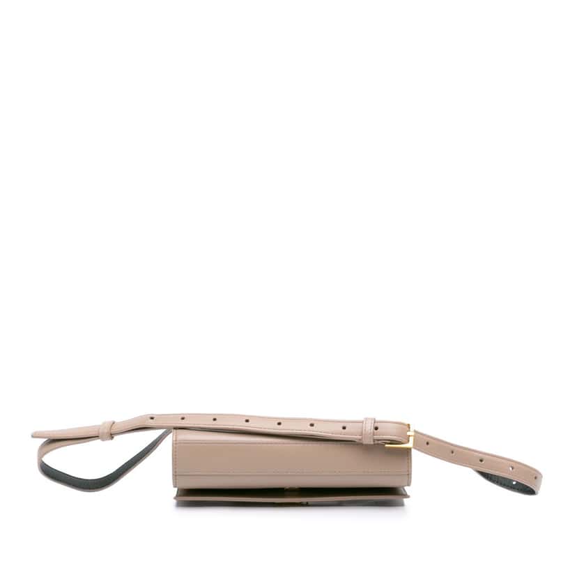Saint Laurent Smooth Calfskin Monogram Kate Belt Bag Brown Leather Good condition - Inside View