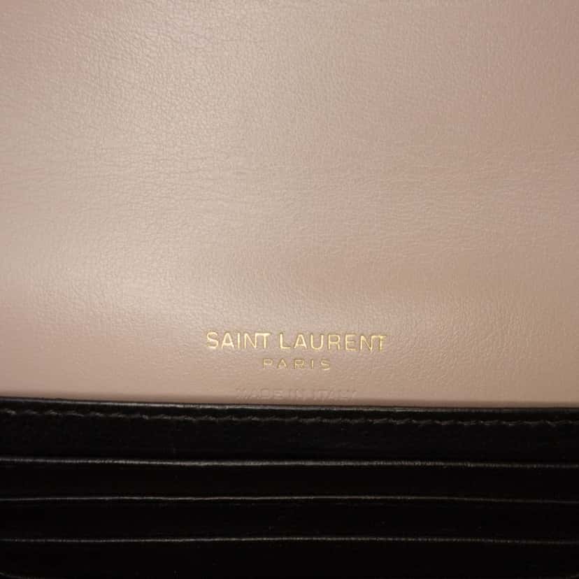 Saint Laurent Smooth Calfskin Monogram Kate Belt Bag Brown Leather Good condition - Box View