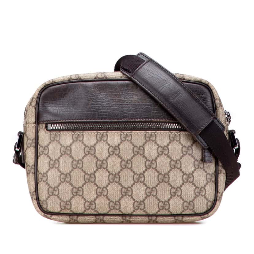 Gucci GG Supreme Crossbody Brown Canvas Good condition - Front View