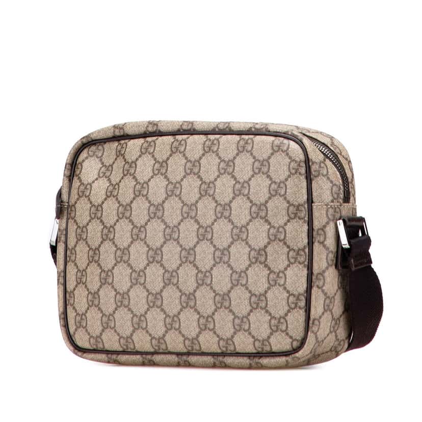 Gucci GG Supreme Crossbody Brown Canvas Good condition - Back View