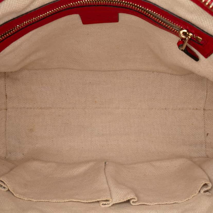 Gucci Small Leather Soho Cellarius Satchel Red Leather Good condition - Model View
