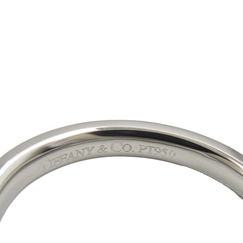 Tiffany & Co Platinum Elsa Peretti Curved Wedding Band Ring Silver Platinum Good condition - Model View