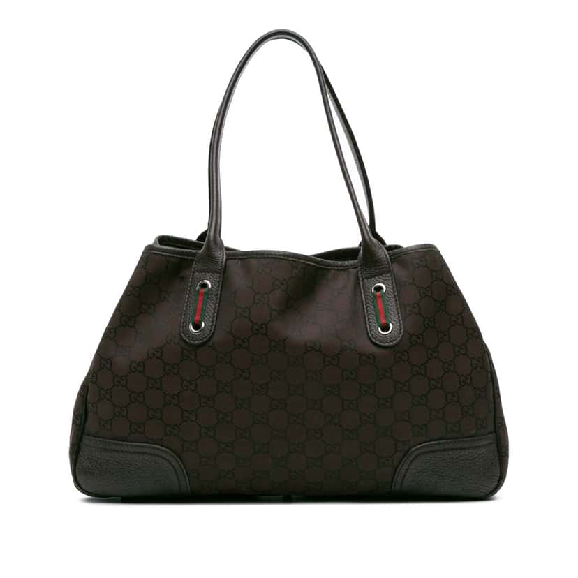 Gucci GG Canvas Princy Tote Brown Canvas Good condition - Front View