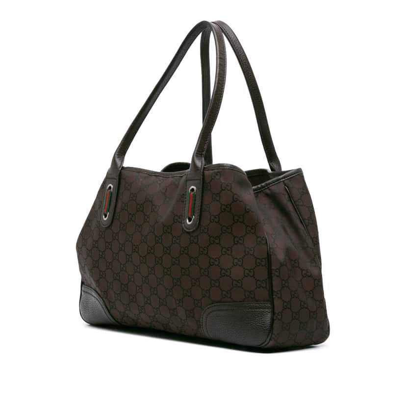 Gucci GG Canvas Princy Tote Brown Canvas Good condition - Back View