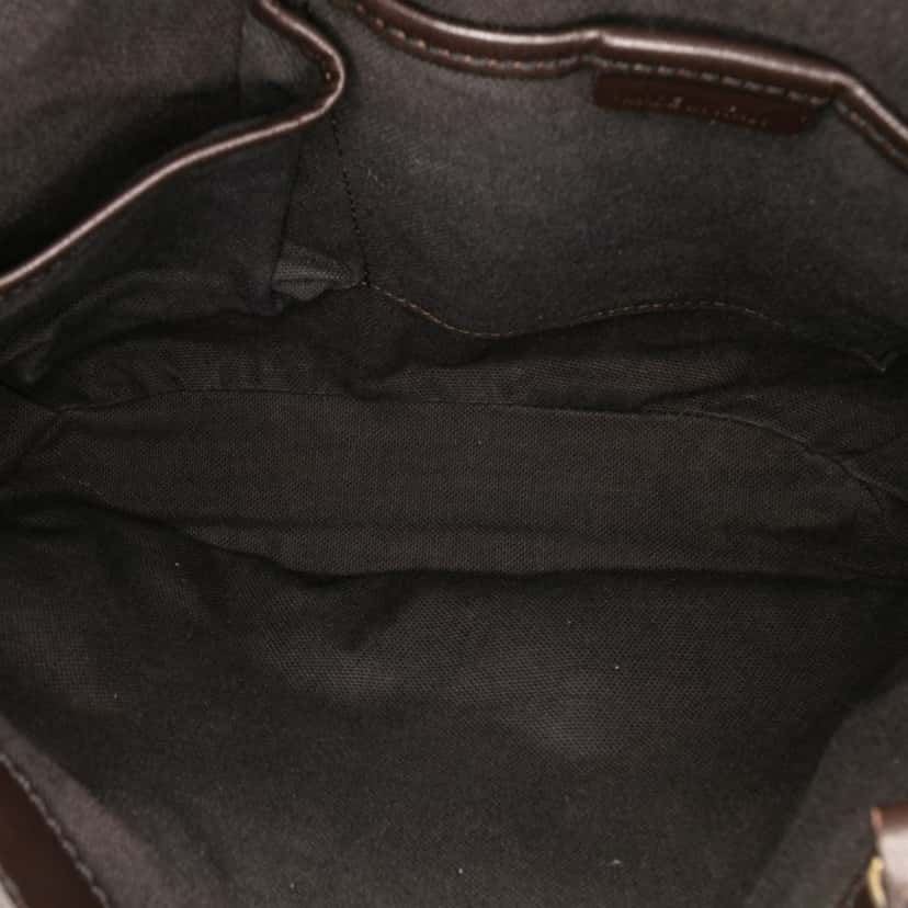 Burberry Haymarket Check Coated Canvas Satchel Brown Canvas Good condition - Box View