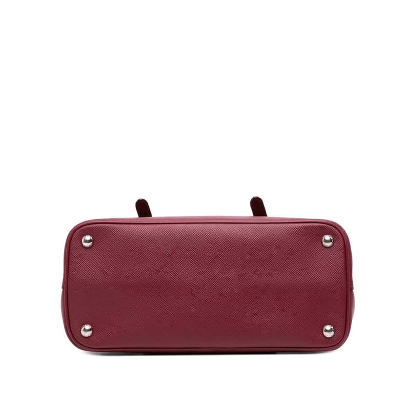 Prada Saffiano Cuir Double Satchel Red Leather Good condition - Inside View