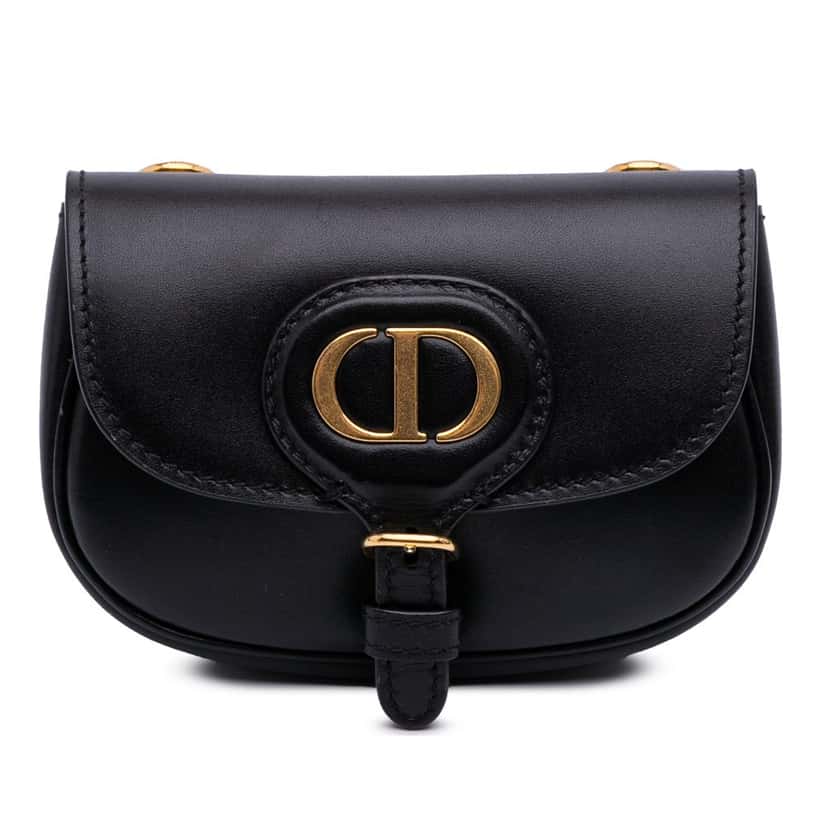 Dior Micro Leather Bobby Crossbody Black Leather Good condition - Front View