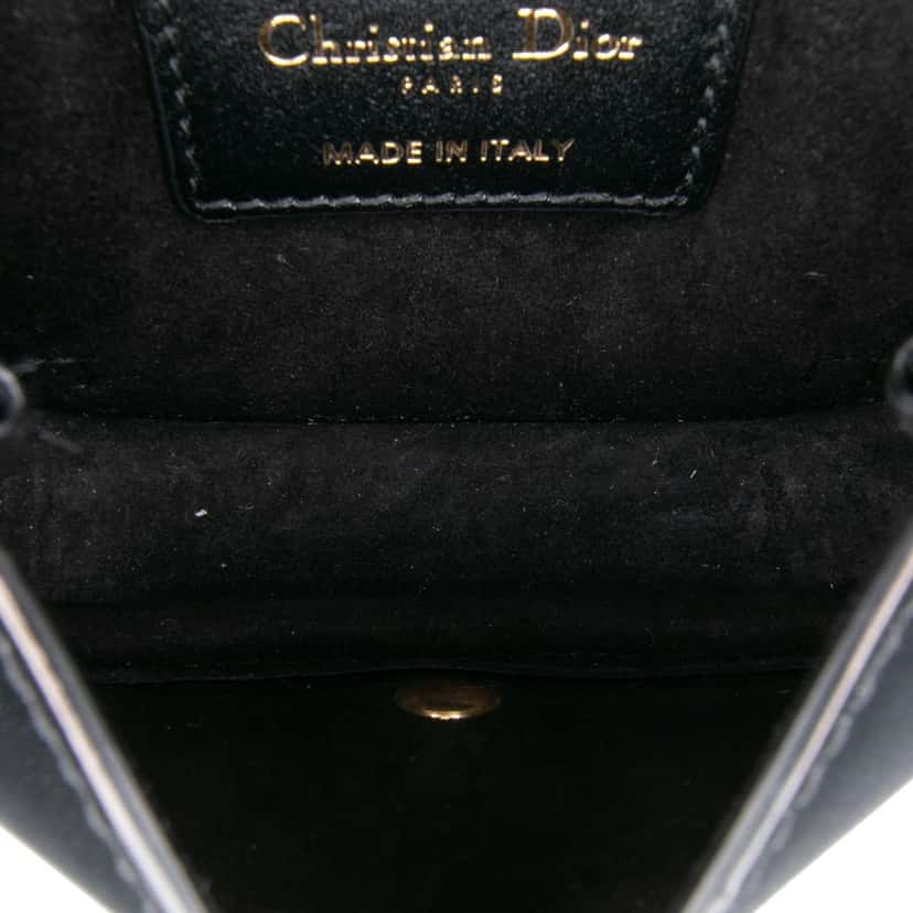 Dior Micro Leather Bobby Crossbody Black Leather Good condition - Model View