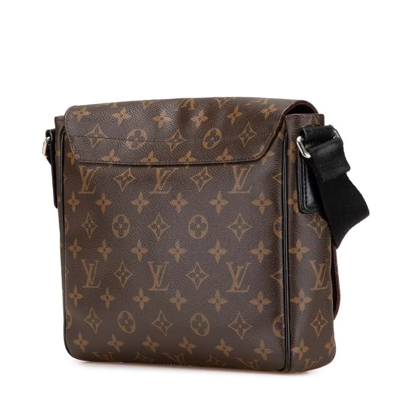 Louis Vuitton Monogram Macassar District PM Brown Canvas Good condition - Back View