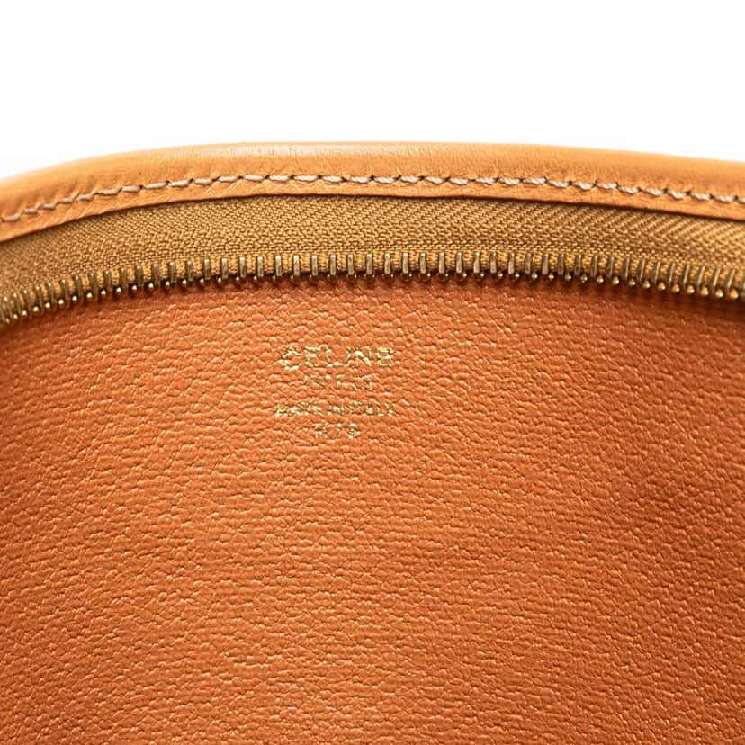 Celine Macadam Coated Canvas Clutch Brown Canvas Good condition - Box View
