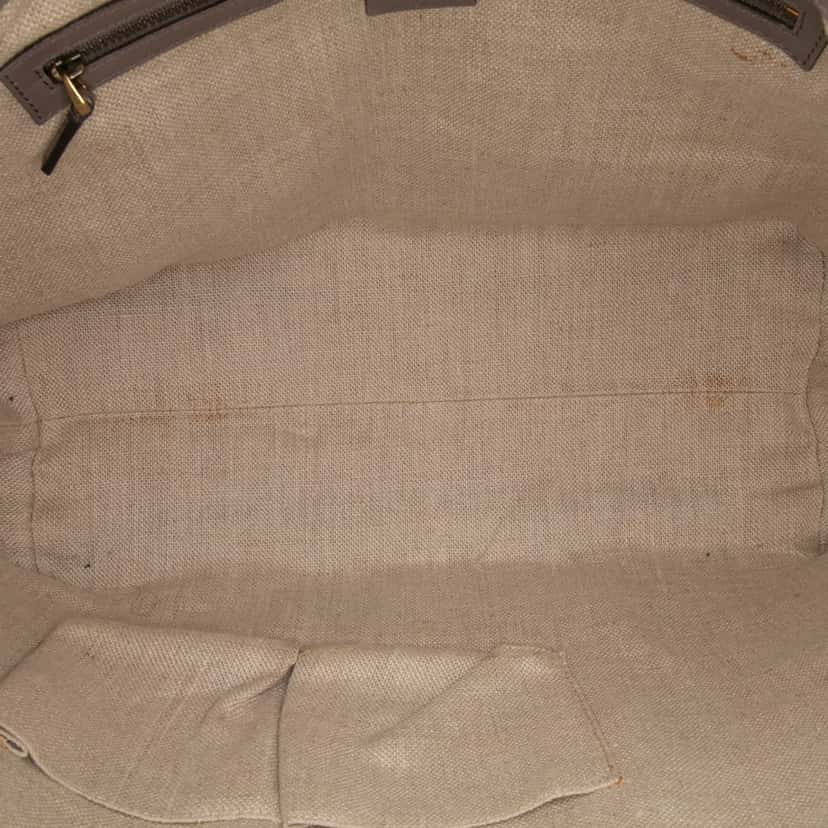 Gucci Large Microguccissima Brogue Duilio Tote Brown Leather Good condition - Model View