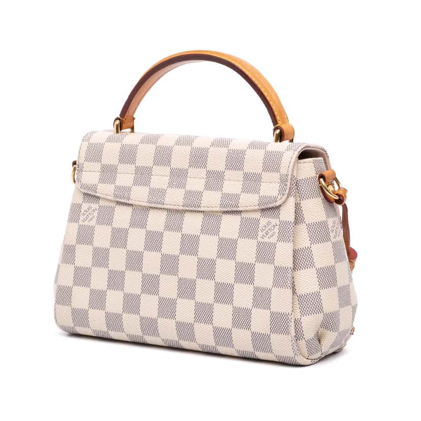 Louis Vuitton Damier Azur Croisette White Canvas Good condition - Back View