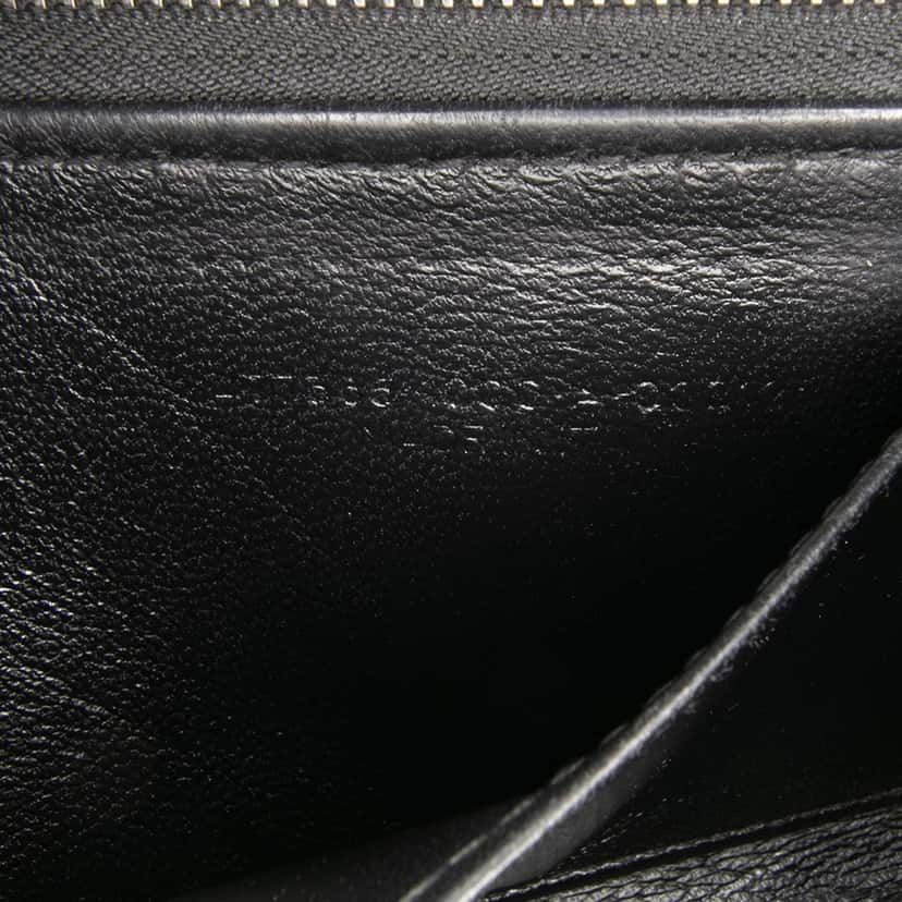 Balenciaga Leather Logo Clutch Black Leather Good condition - Box View