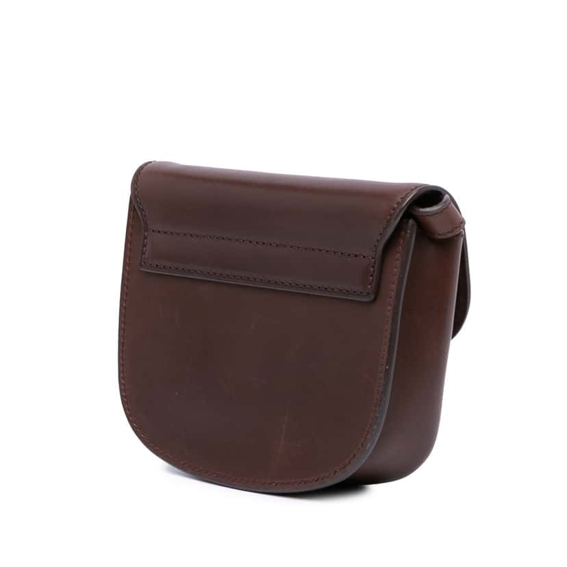 Saint Laurent Small Leather Monogram Kaia Crossbody Brown Leather Good condition - Back View