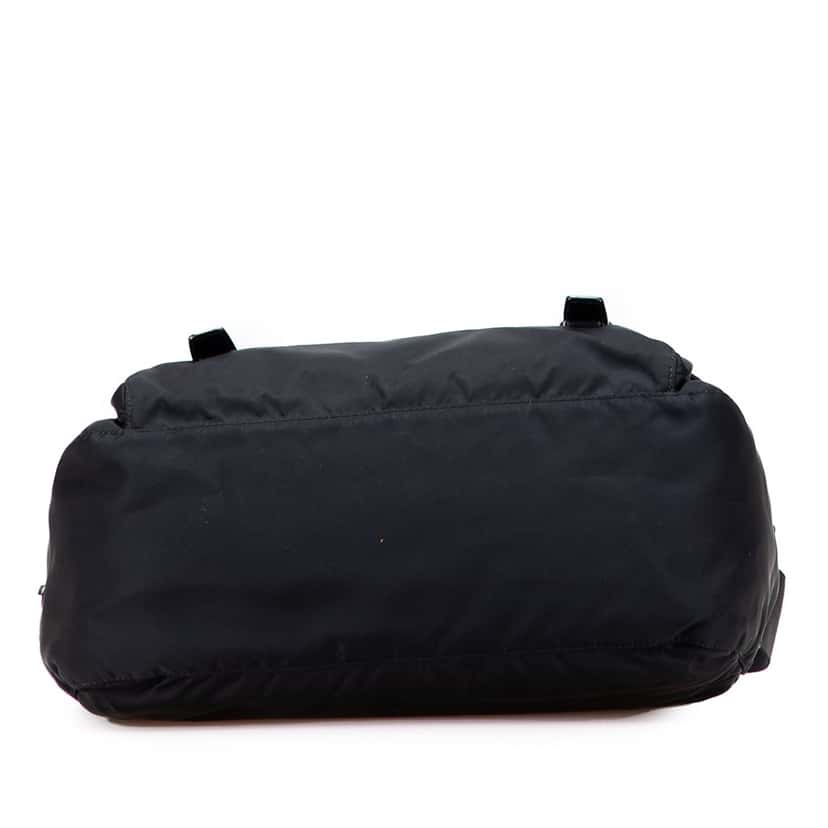 Prada Tessuto Zip Double Buckle Messenger Bag Black Good condition - Inside View