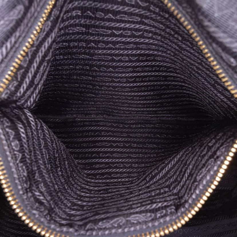 Prada Tessuto Zip Top Convertible Tote Blue Good condition - Box View