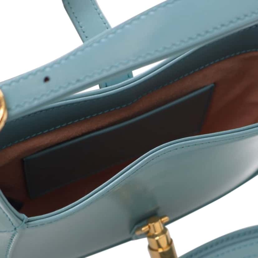 Gucci Mini Calfskin Jackie 1961 Crossbody Blue Leather Good condition - Model View