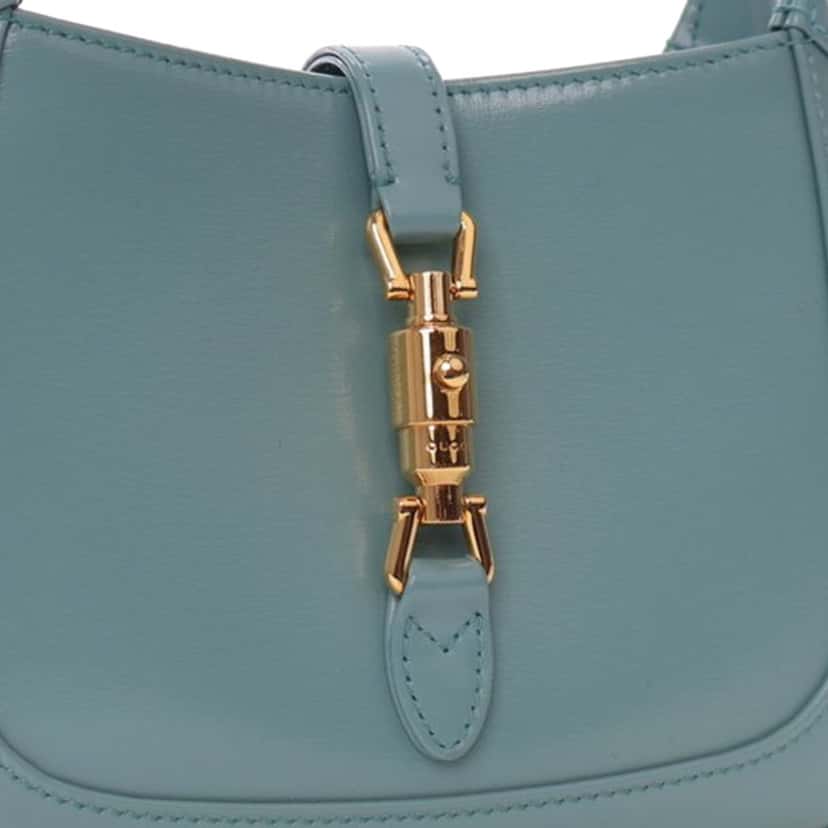Gucci Mini Calfskin Jackie 1961 Crossbody Blue Leather Good condition - Box View
