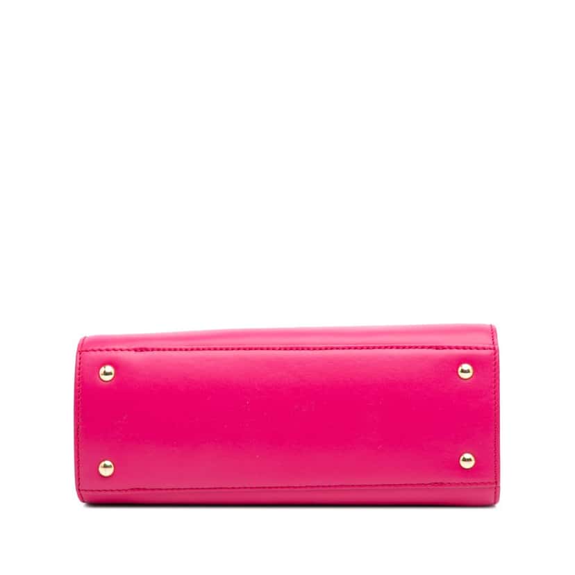 Salvatore Ferragamo Leather Thalia Top Handle Bag Pink Leather Good condition - Inside View