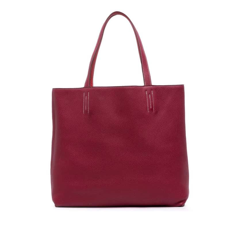 Hermès Clemence Double Sens 36 Pink Leather Good condition - Front View