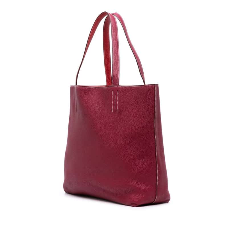 Hermès Clemence Double Sens 36 Pink Leather Good condition - Back View
