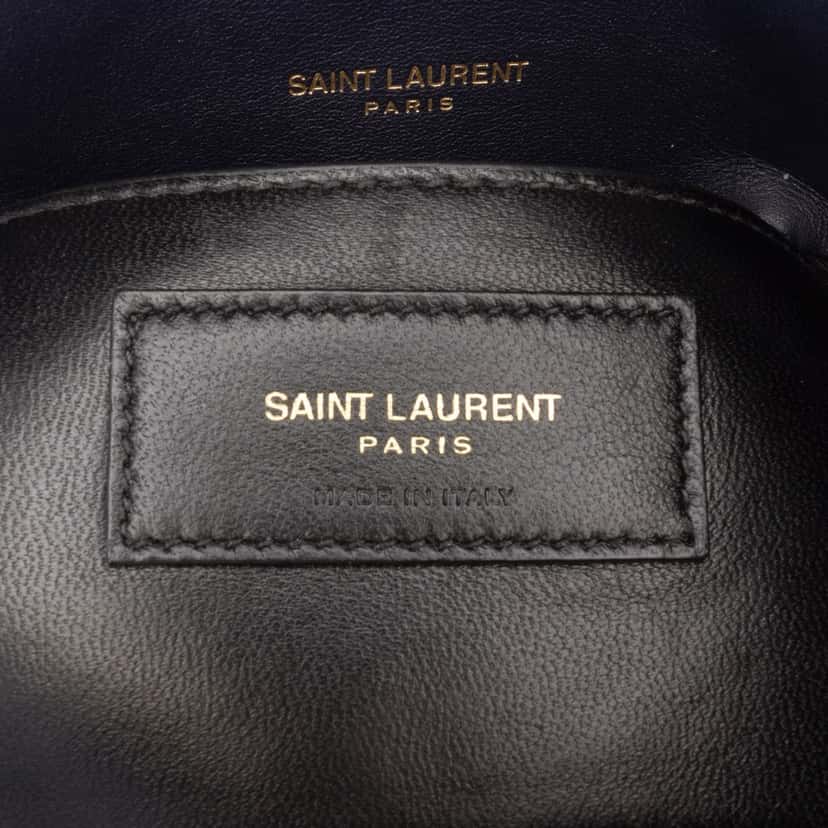 Saint Laurent Medium Canvas Chevron Monogram College Satchel Blue Canvas Good condition - Box View