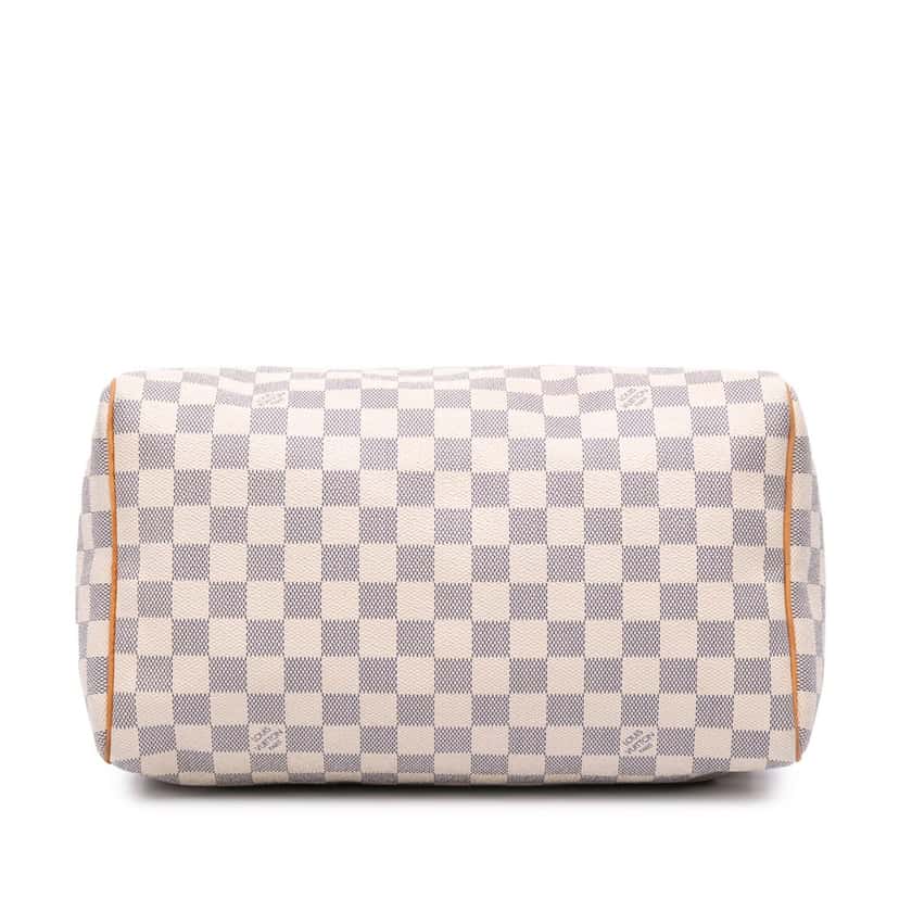 Louis Vuitton Damier Azur Speedy 30 White Canvas Good condition - Inside View